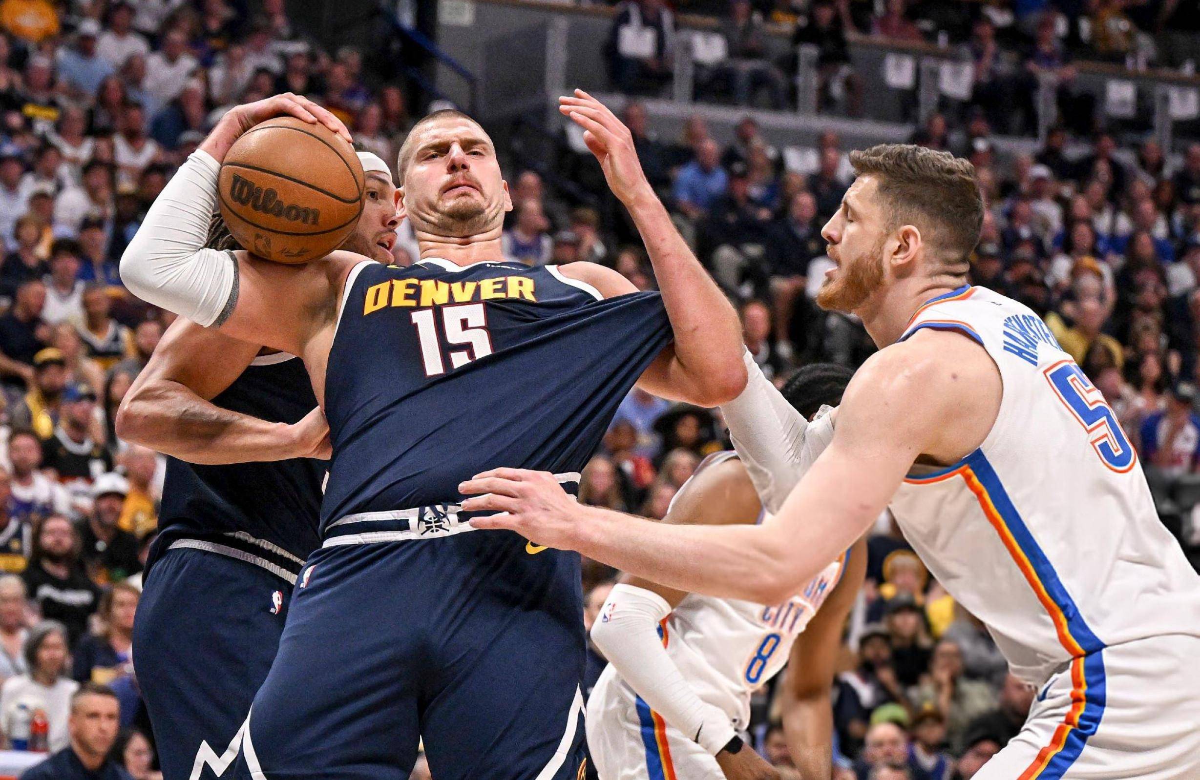 九游娱乐今晚NBA季后赛焦点战，丹佛掘金远射贴柱，赛场秩序良好，更衣室氛围转暖的简单介绍